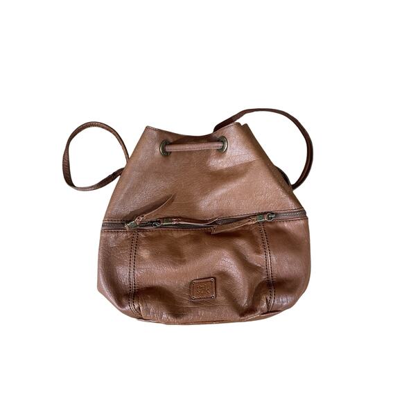 The Sam Camino Leather Boho Backpack Cognac Color Boho Hippie 90s Style - Picture 5 of 10